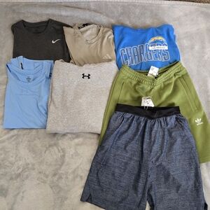 Nike,Adidas, Under Armour Athletic Apparel Set